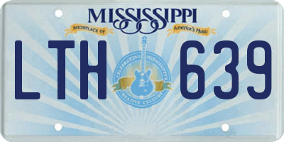 MS license plate LTH639