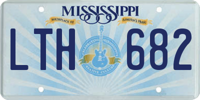 MS license plate LTH682