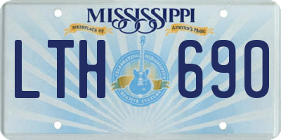 MS license plate LTH690