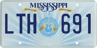 MS license plate LTH691