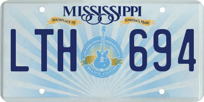 MS license plate LTH694