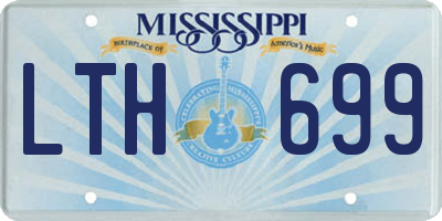 MS license plate LTH699