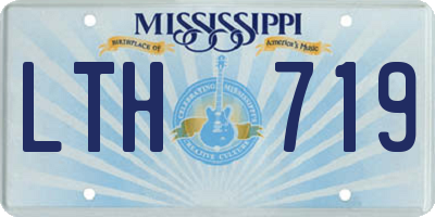 MS license plate LTH719