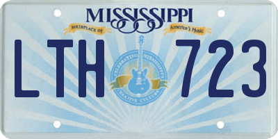 MS license plate LTH723