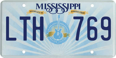 MS license plate LTH769