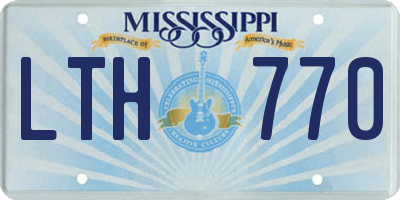 MS license plate LTH770