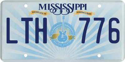 MS license plate LTH776