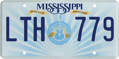 MS license plate LTH779