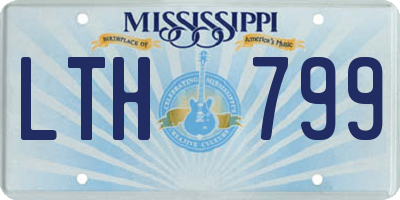 MS license plate LTH799