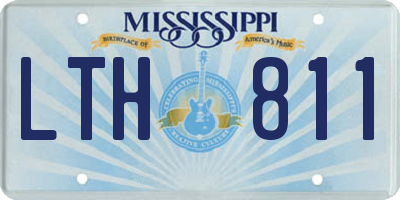 MS license plate LTH811