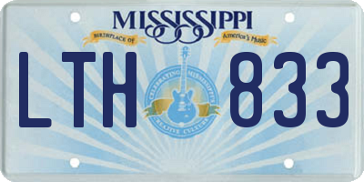 MS license plate LTH833