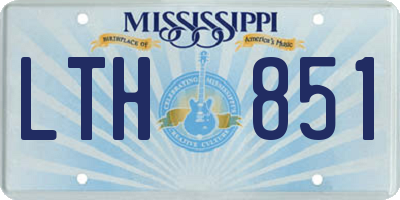 MS license plate LTH851