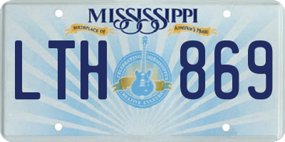 MS license plate LTH869