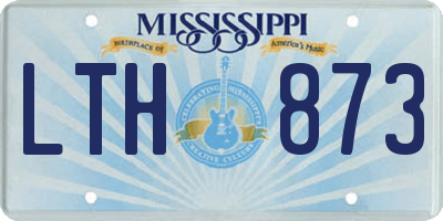 MS license plate LTH873
