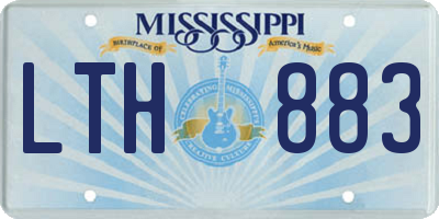 MS license plate LTH883