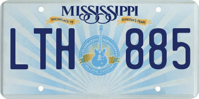 MS license plate LTH885