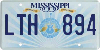 MS license plate LTH894