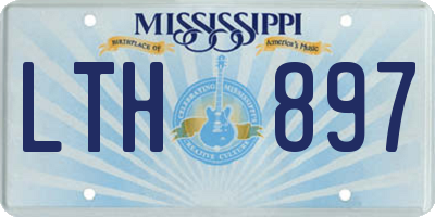 MS license plate LTH897