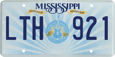 MS license plate LTH921