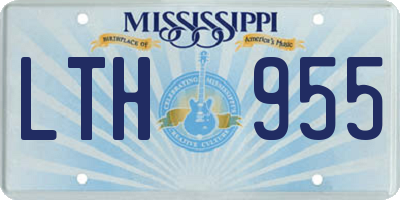 MS license plate LTH955