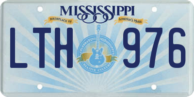 MS license plate LTH976