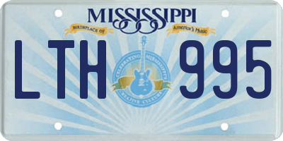 MS license plate LTH995