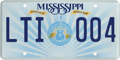 MS license plate LTI004