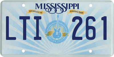 MS license plate LTI261