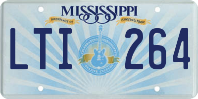MS license plate LTI264