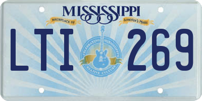 MS license plate LTI269
