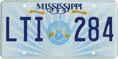 MS license plate LTI284