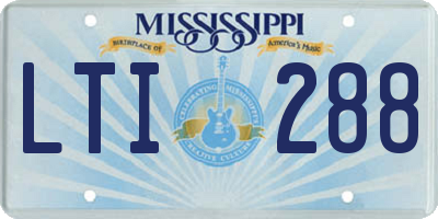 MS license plate LTI288