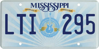 MS license plate LTI295