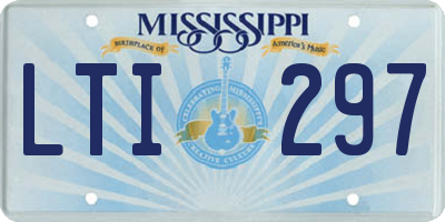 MS license plate LTI297