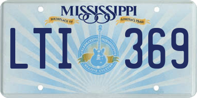 MS license plate LTI369