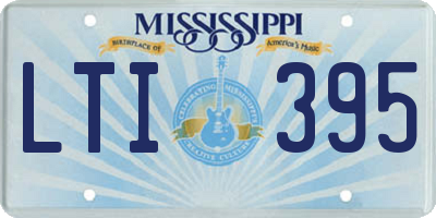 MS license plate LTI395