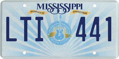 MS license plate LTI441