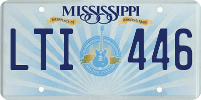 MS license plate LTI446
