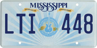 MS license plate LTI448