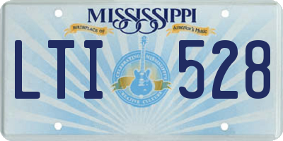 MS license plate LTI528