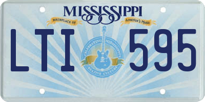 MS license plate LTI595