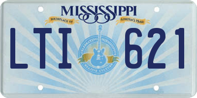 MS license plate LTI621