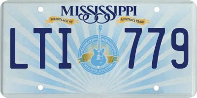 MS license plate LTI779