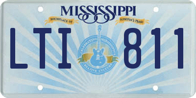 MS license plate LTI811