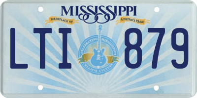 MS license plate LTI879