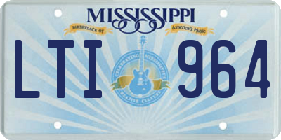 MS license plate LTI964