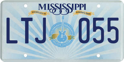 MS license plate LTJ055
