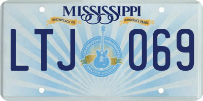 MS license plate LTJ069