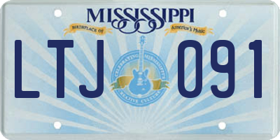 MS license plate LTJ091