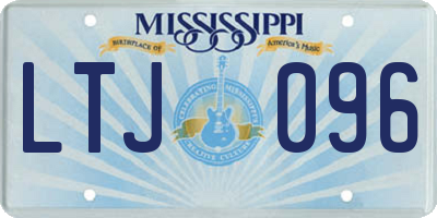 MS license plate LTJ096